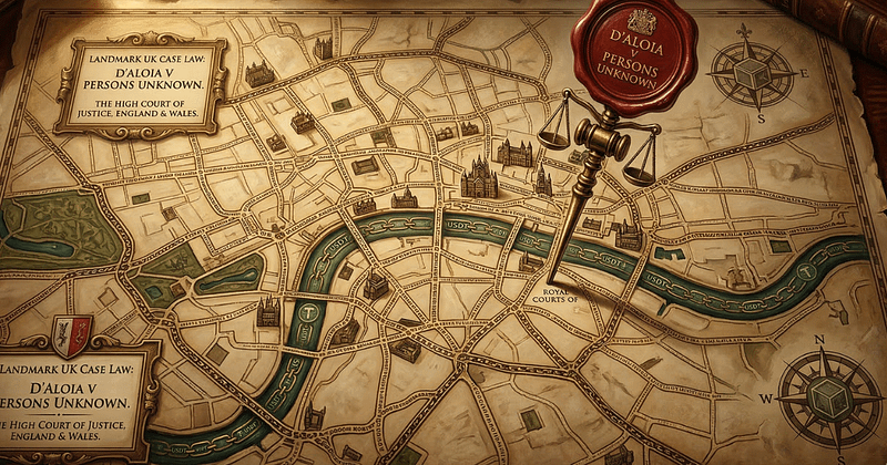 Map of London showing location of courthouse